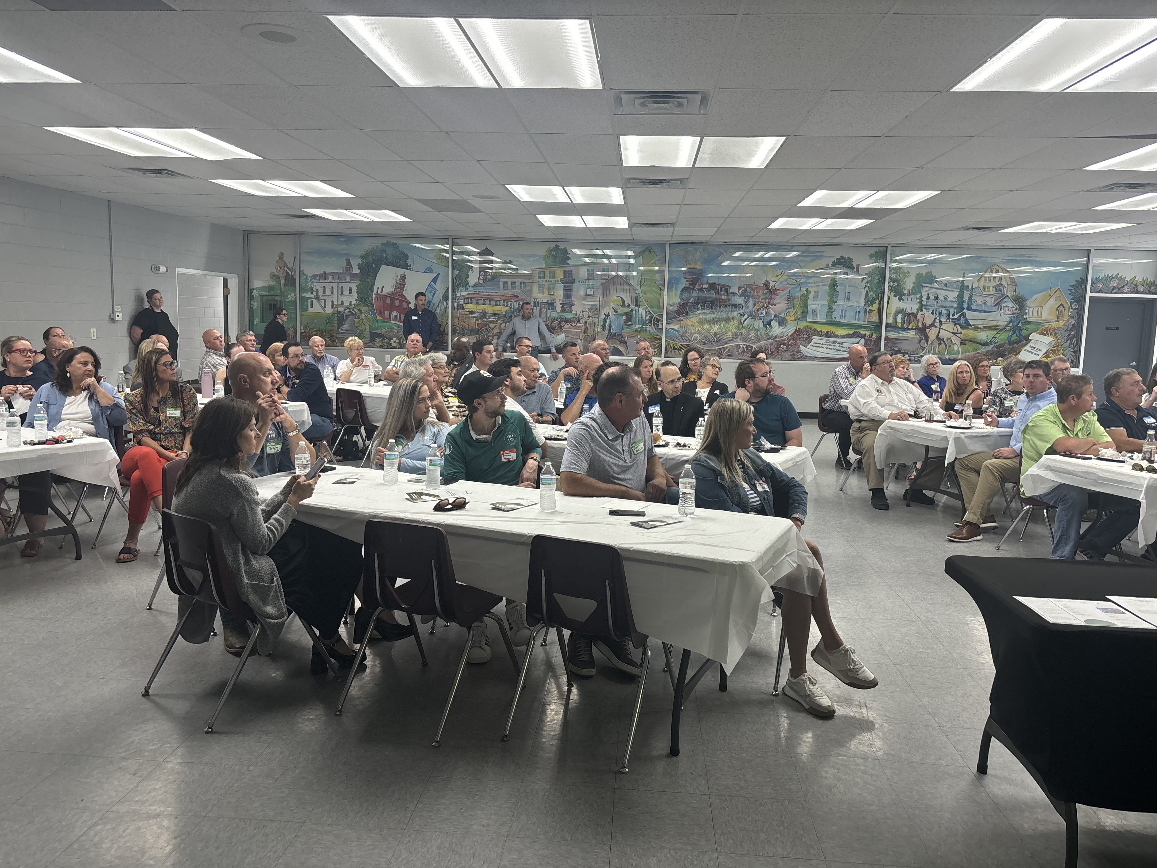 Community members attending the State of Andrew County Address