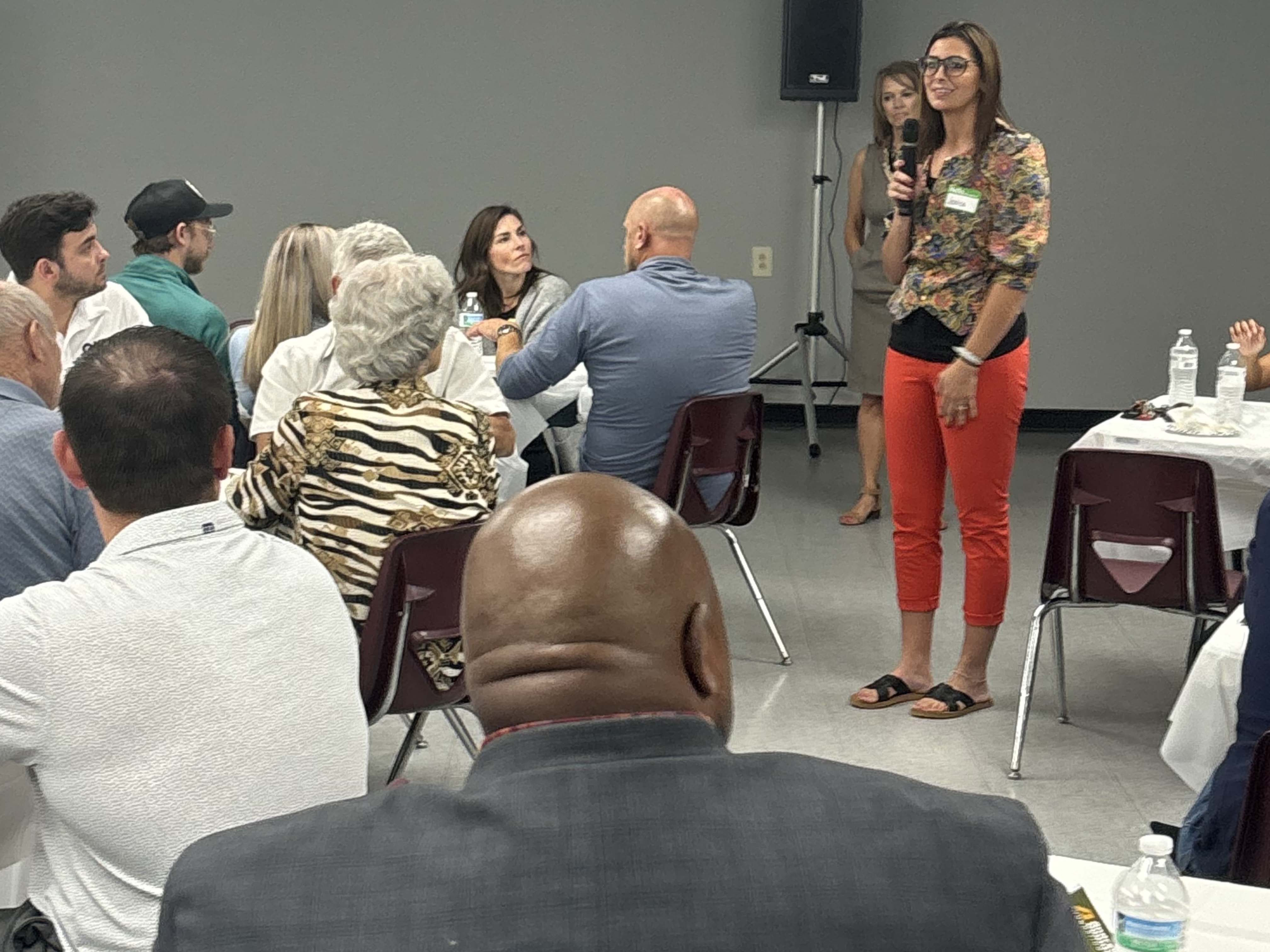 A local leader speaking at the State of Andrew County Address